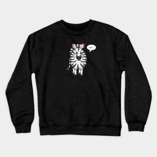 Eggy Zebra Crewneck Sweatshirt